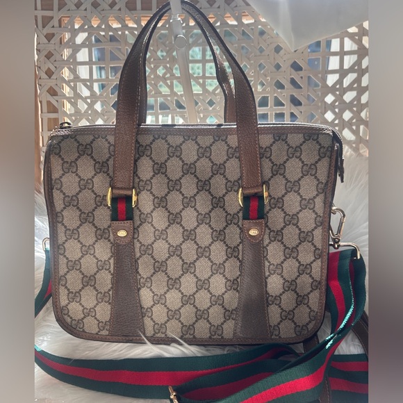 Gucci Handbags - Gucci GG Supreme Ophidia Sherry Line crossbody tote Boston bag